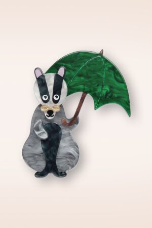 Bill the Badger Brosche