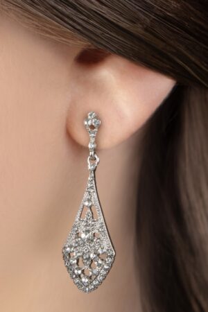 Crystal Ohrringe in Silber