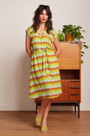 Darcy Kleid Peaches in Ombre Gelb