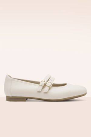 Diana Softline Vegan Ballerinas in Creme