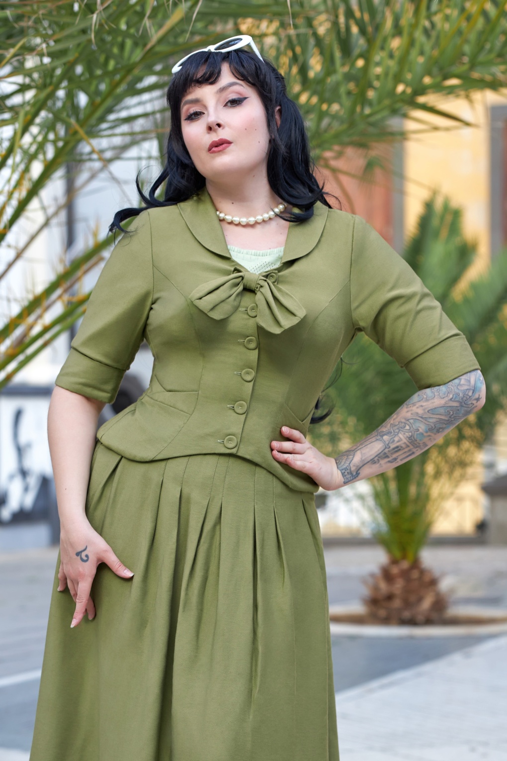 Eleanor Gia Blazer in Grasgrün