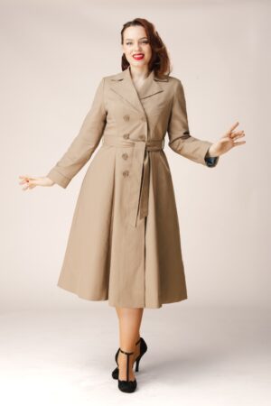 Exklusiv bei Topvintage ~ Leandra Trenchcoat in Beige