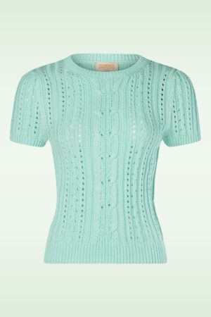 Exklusiv bei Topvintage ~ Lianne Oberteil in Mint