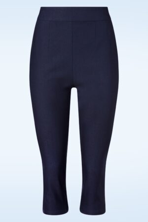 Exklusiv bei Topvintage ~ Paola Caprihose in Marineblau