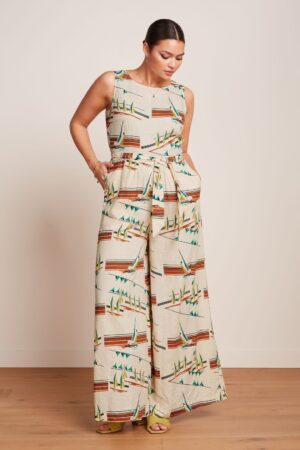 Frida Jumpsuit Antibes in Creme