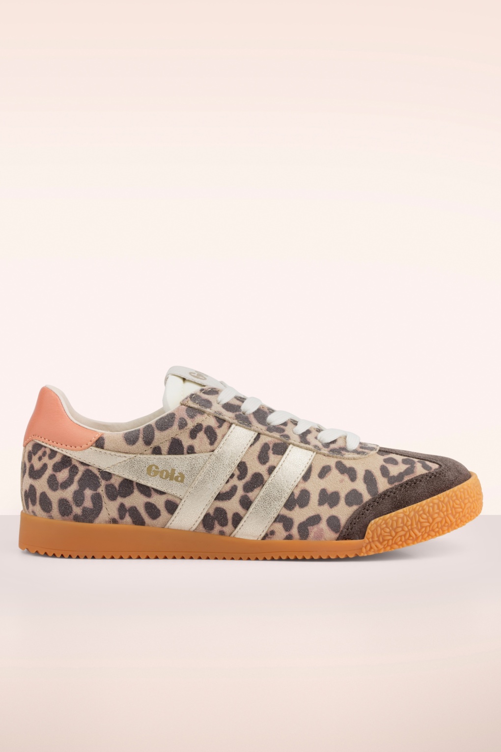 Gola Elan Safari Wildleder-Sneaker mit Leopardenmuster