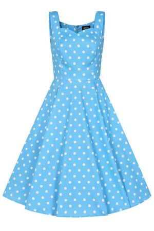Hearts & Roses London A-Linien-Kleid Marlene Polka Dot Gepunktet Vintage Retro 50er