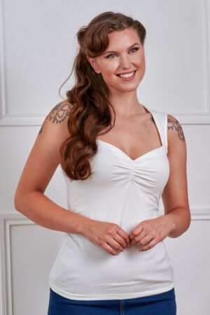 Jade Oberteil in Weiß