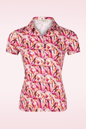 Joanna Graphic Top in Fuchsia