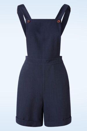 June Playsuit in Marineblau