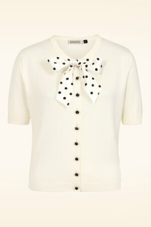 Lady Luck Strickjacke in Creme