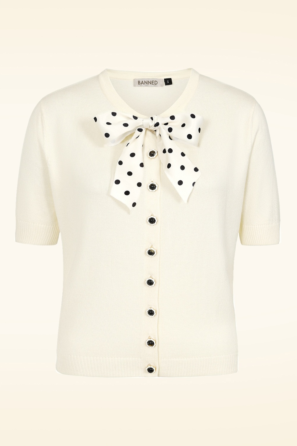 Lady Luck Strickjacke in Creme