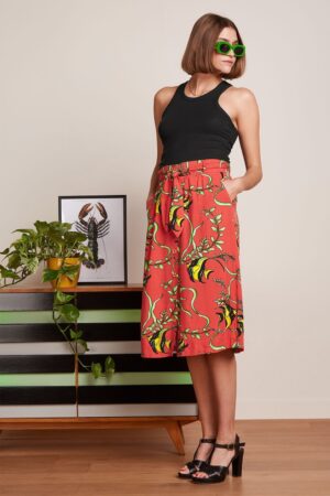 Lola Button Rock Orne in Tweed Orange