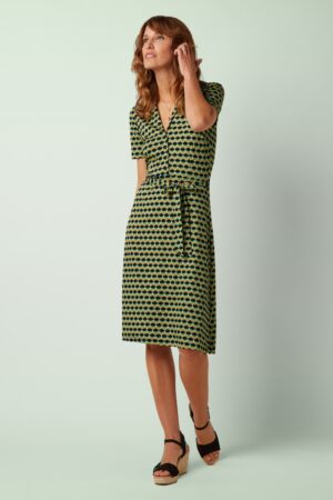 Lola Drift Kleid in Ponderosa-Grün