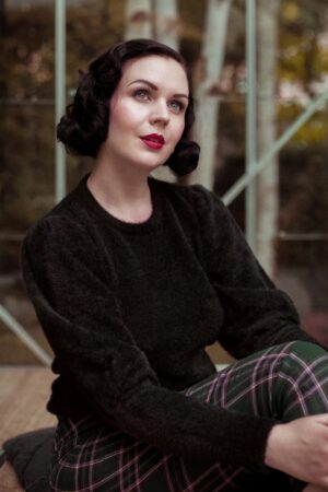 Luxuriöser weicher Pullover in Schwarz