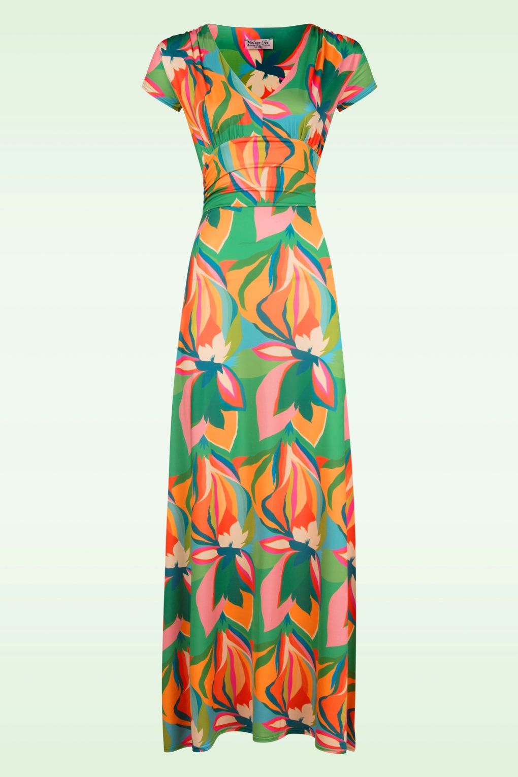 Macie Bright Leaves Maxikleid in Multi