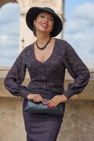 Mailys Lavania Strickjacke in Lila