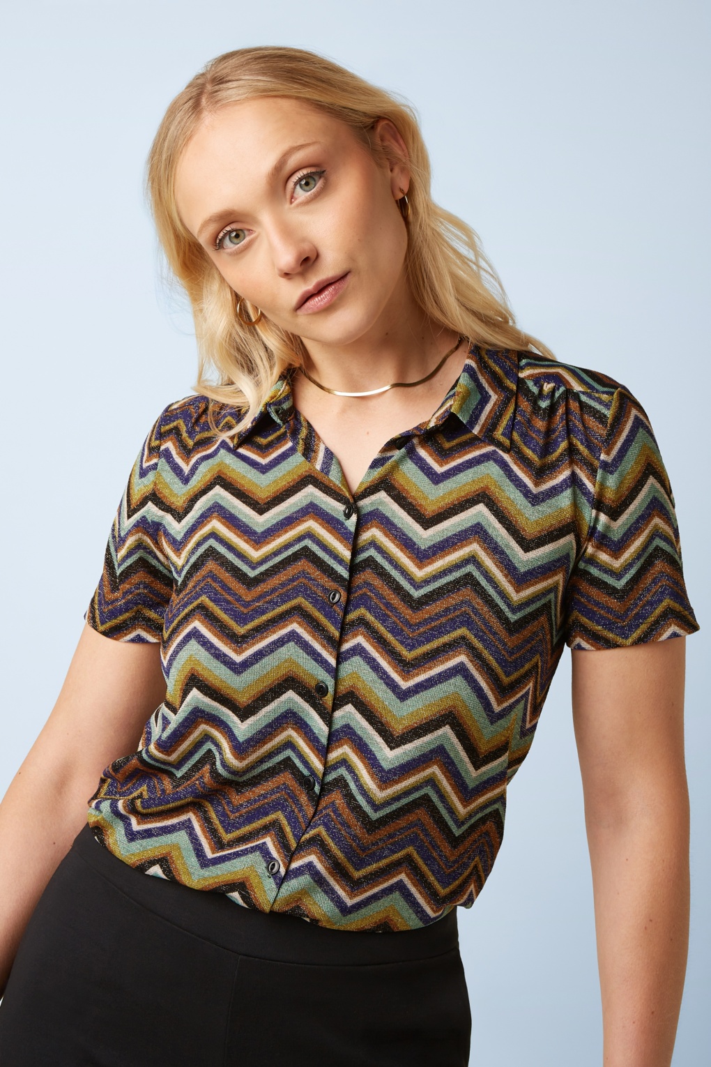 Maisie Shio Bluse in Blau