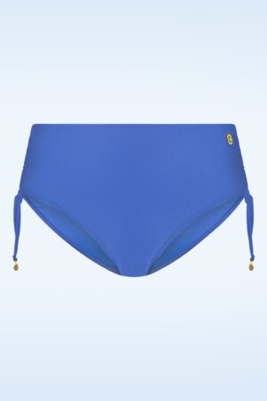 Mid Waist Bikinihose in Ozeanblau