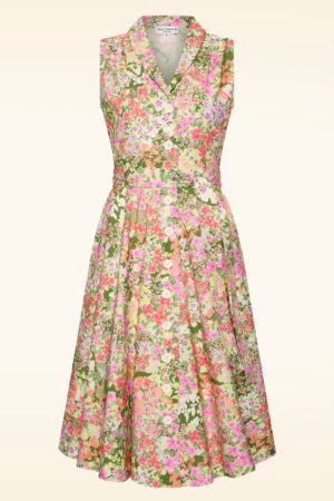 Nova Baumwoll-Swingkleid in Monet Garden