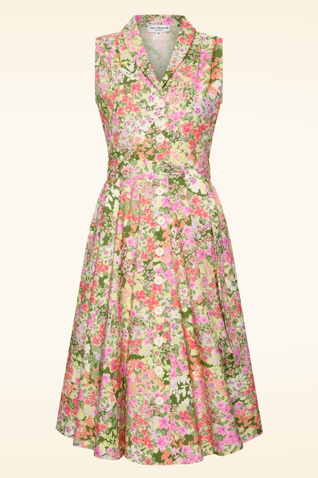 Nova Baumwoll-Swingkleid in Monet Garden