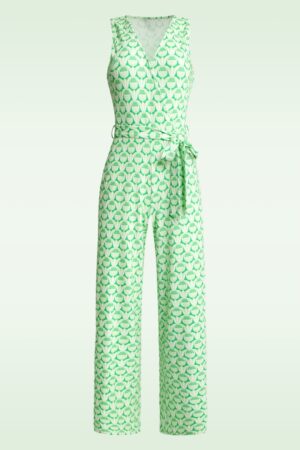 Paige Jumpsuit mit Ananas Print in Grün