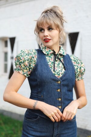 Playa Denim-Weste in Blau