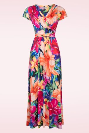 Rinda Tropical Maxikleid in Multi