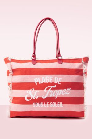 Saint Tropez Weekender Tasche in Rot