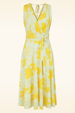 Topvintage exclusiv - Jane Lily Swing Kleid in Gelb