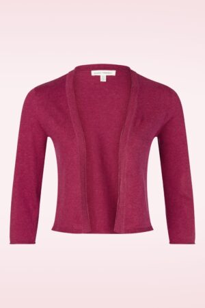 Vanessa Baumwoll-Cardigan in Dark Freesia