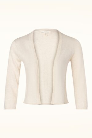 Vanessa Baumwoll-Cardigan in Elfenbein