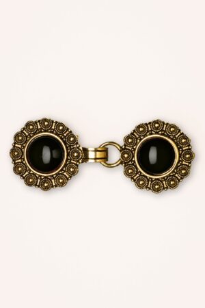 Westenclips in Gold und Schwarz