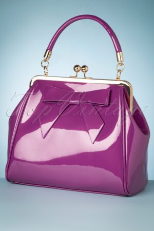 American Vintage Lack-Tasche in Fuchsia