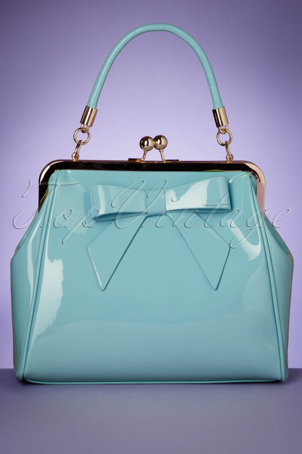 American Vintage Lack-Tasche in Mintblau