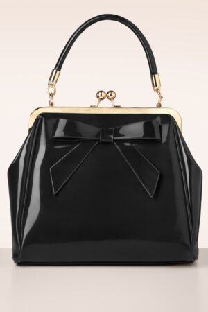 American Vintage Lack-Tasche in Schwarz