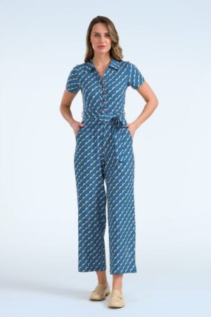 Bella Jumpsuit in Swallow Migration