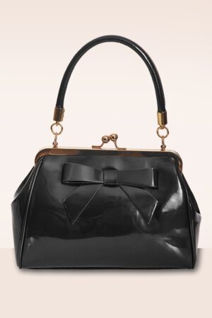 California Nights Lack-Handtasche in Schwarz