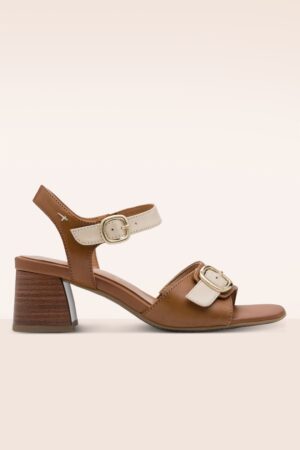 Desert Duo Ledersandalen in Braun und Elfenbein