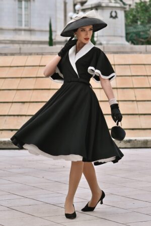 Exklusiv bei Topvintage ~ Coco Eliza Swingkleid in Schwarz