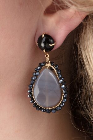 Exklusiv bei Topvintage ~ Veronique Ohrringe in Blau