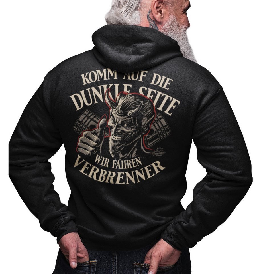 GASOLINE BANDIT® Kapuzensweatjacke für Motorradfahrer: Komm auf die dunkle Seite mit Kapuze