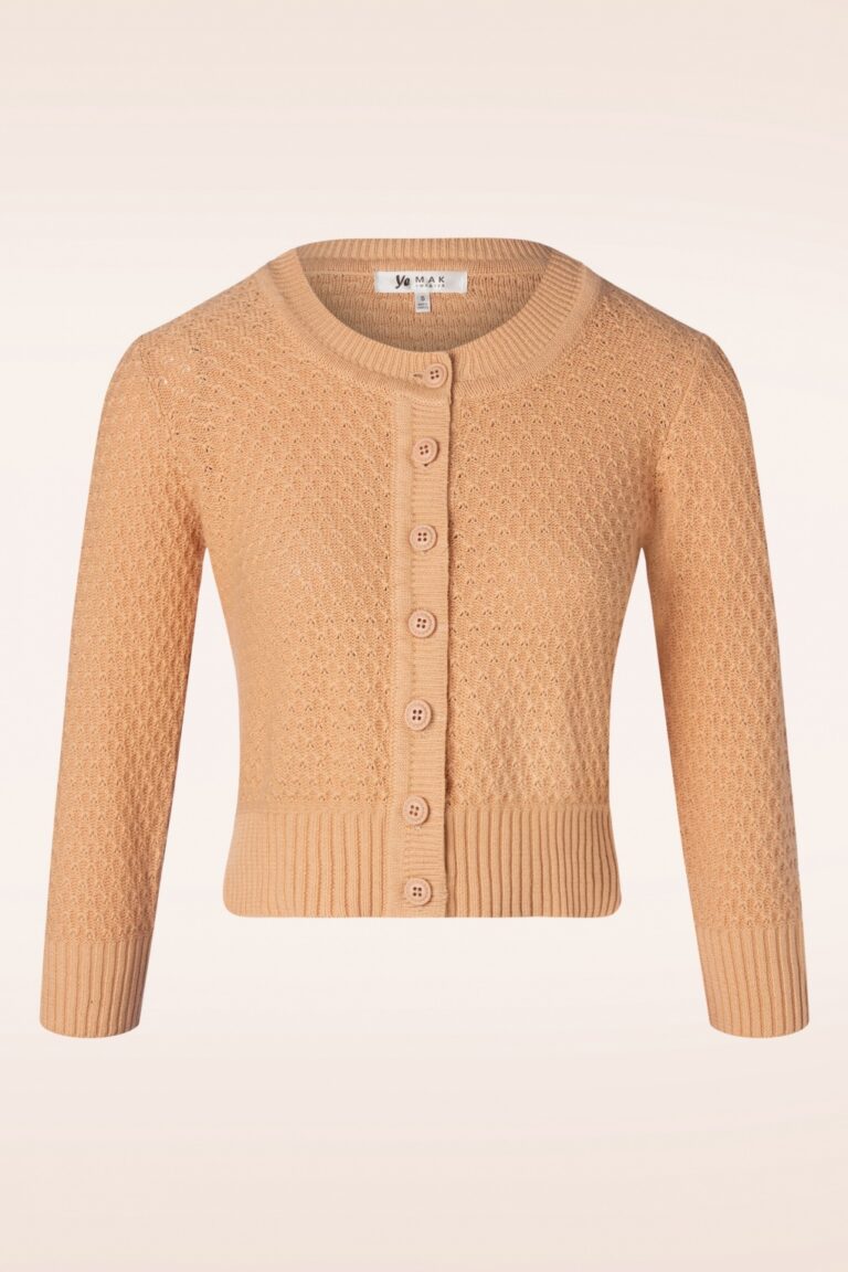 Jennie-Strickjacke in Hellbraun