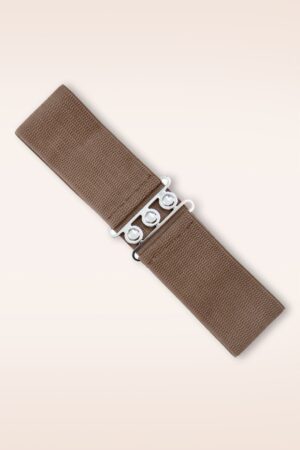 Lauren Vintage Stretch Gürtel in Hellbraun