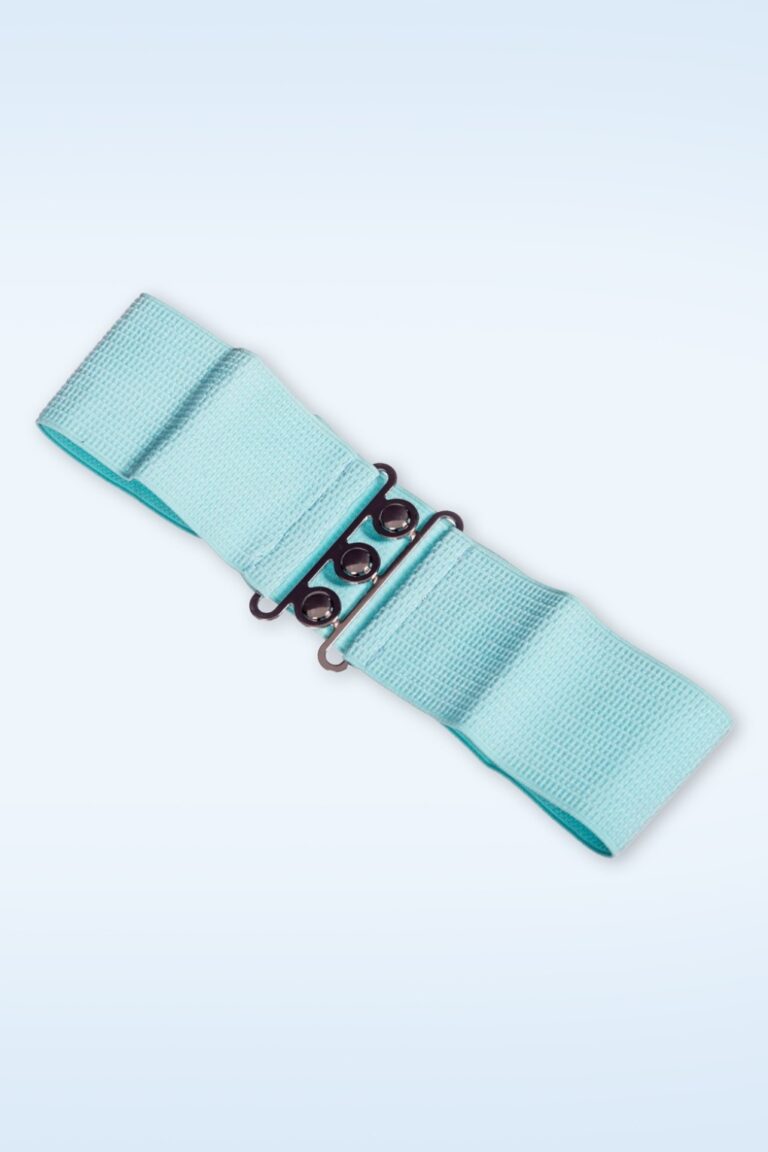 Lauren Vintage Stretchgürtel in Babyblau