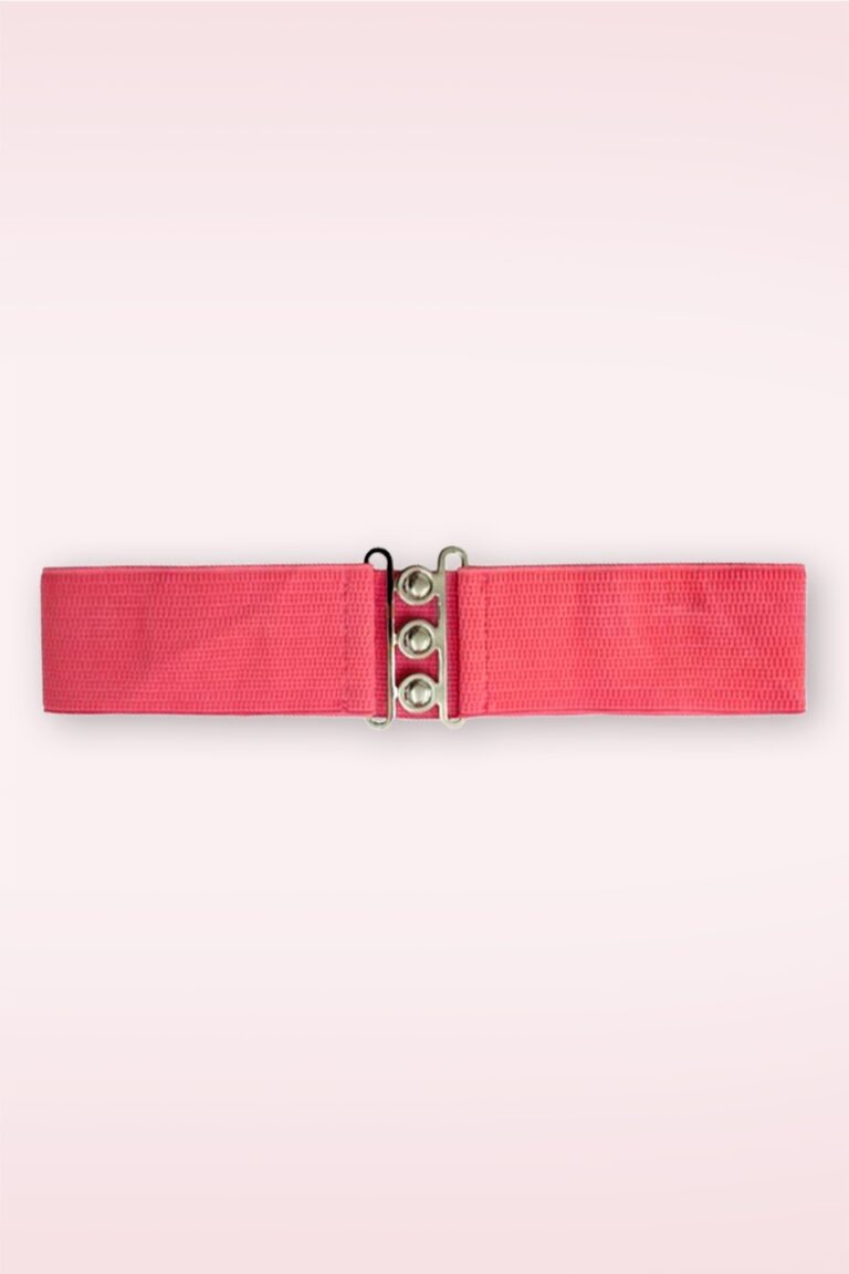 Lauren Vintage Stretchgürtel in Korallenrot