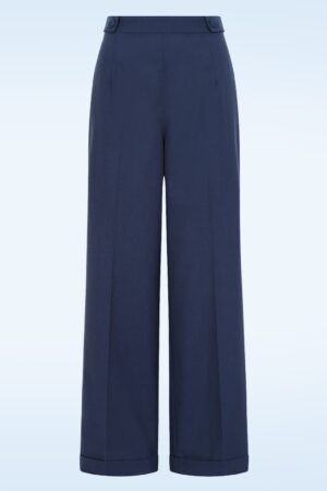 Lois Love Stoffhose in Marineblau