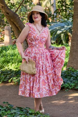 Orlane Pia Florales Swingkleid in Lila