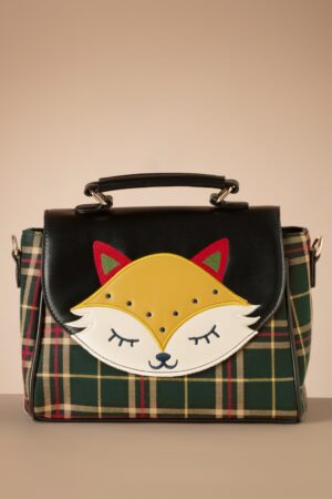 Scandi Fox Handtasche in Schwarz