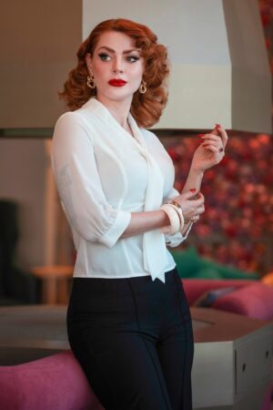 Sophia Lee Bluse in Weiß